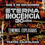 Eterna Inocencia celebra 30 años con concierto en Santiago junto a Tenemos Explosivos